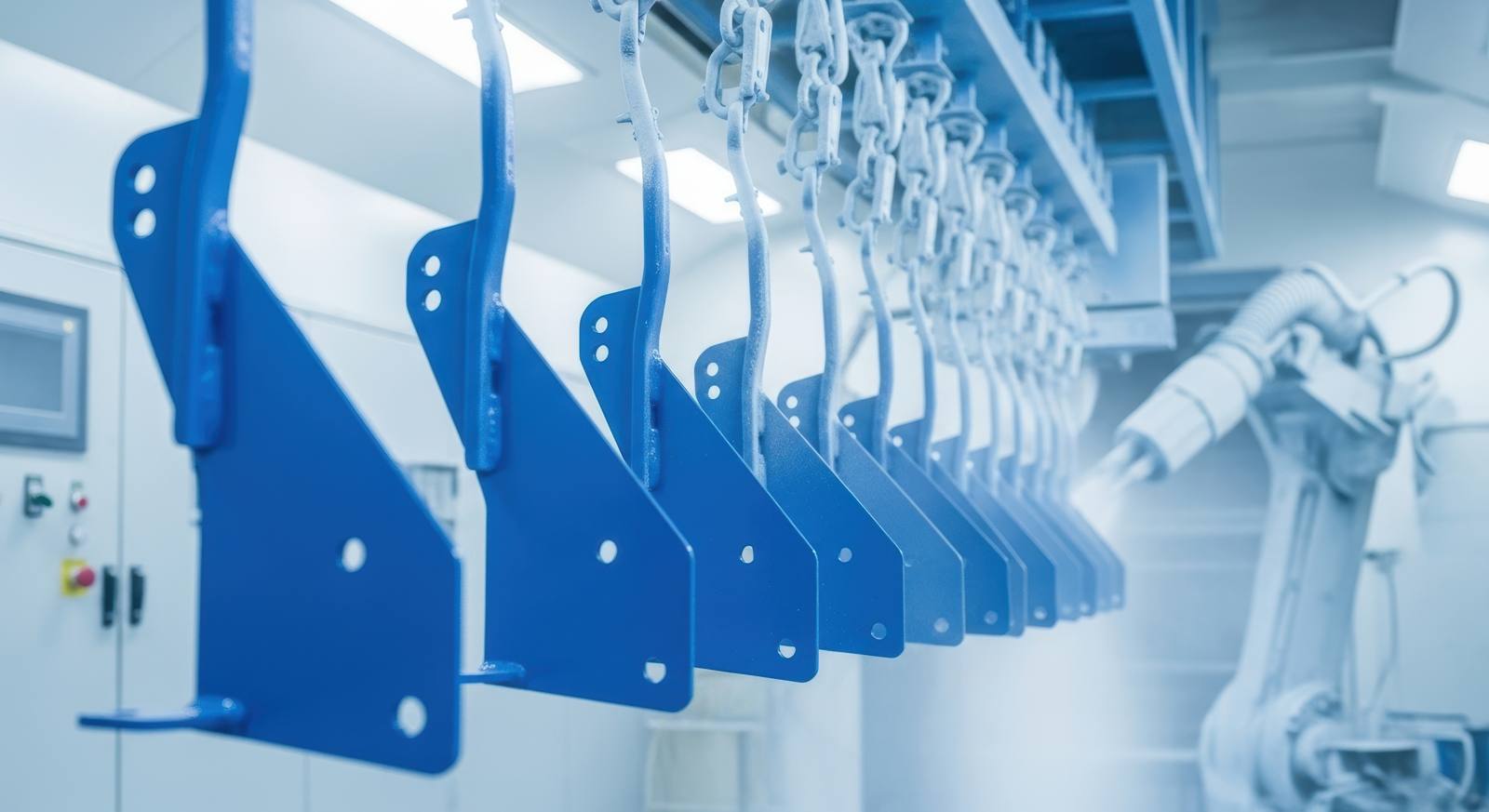 Powder coating line at Wright Coating Technologies